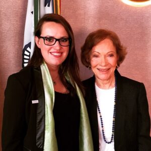 Merrill Amos with Rosalynn Carter 6-10-15